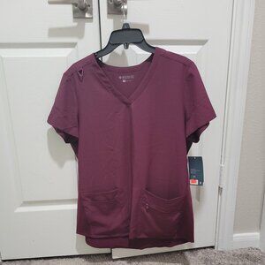 Medcouture Wine Women's Medium Scrub Top